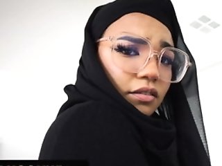 Muslim Woman With Hijab Dirty Dances Her Round Booty