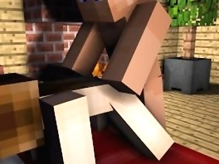 Minecraft Pornography Sexy Woman Fucked Two Times By Boy