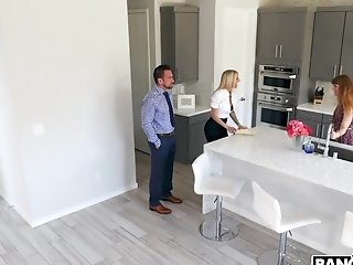 Supah Sexy And Filthy Realtor Synthia Foxx Fucks Hubby Under...