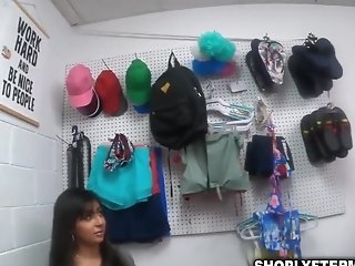 Teenager Shoplifter Fucked By The Masculine And Female Officer With...