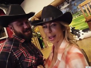 Horny Country Cougar With Big Tits Serves Chad's Pecker