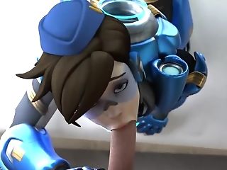 Tracer Give A Lucky Egghead Dick Cleaning Dt Has Sound