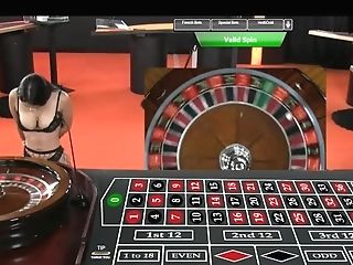 Sexy Huge-chested Dealer(croupier) Beverly In Cock-squeezing Black...
