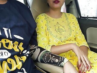 First-ever Time She Rails My Dick In Car, Public Lovemaking Indian...