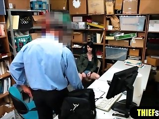 Gypsy Shoplifter Woman Gets Rough Fucked By A Mall Cop