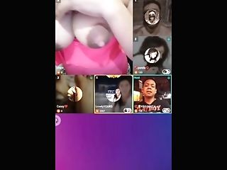 Pinay Nagpakita Ng Suso Sa Live