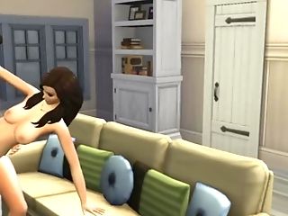 Sims Four: Step-brother Fucks Step-sister Knocked Up With His Honey