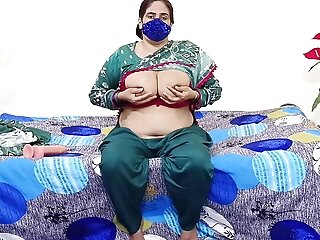 Indian Big Orbs Aunty Fingerblasting Coochie And Orgasm By Faux-cock
