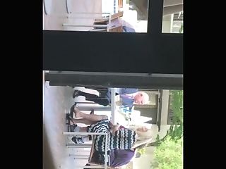 Candid Dangling By A Sexy Granny