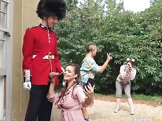 Royal Guardsman Fucked Dark Haired Mummy Sofia Lee In The Palace