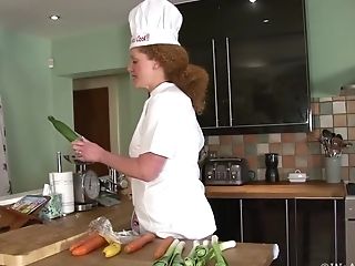 Cucumber Fuck With Francesca May