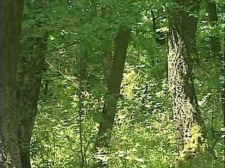 Deutsche Cougar Wird Im Wald Gefickt