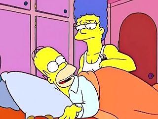 Shredded Mummy Predominates Fat Dad - Marge And Homer Simpson