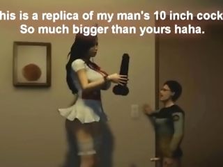 Size Lesson - Tall Woman Brief Man Fixation